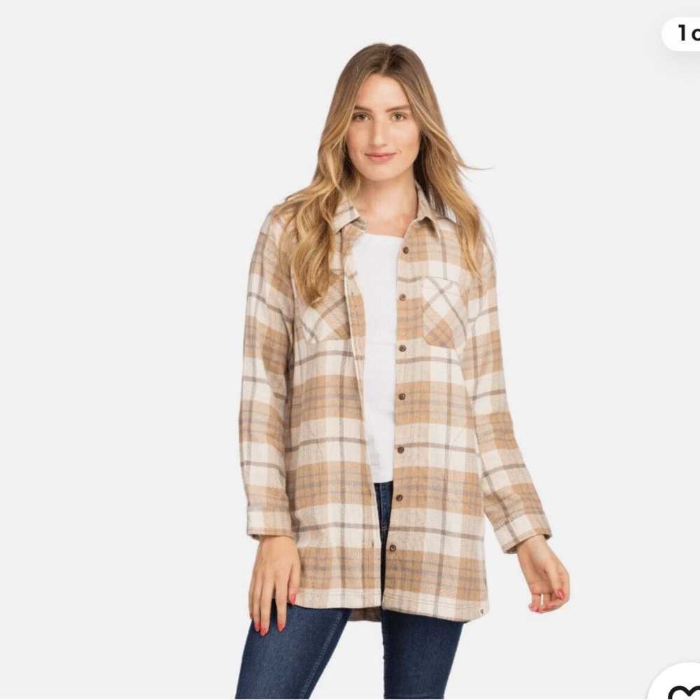 Plaid Button-Up Shirt Dress